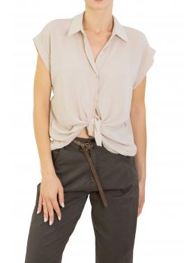 Camicia tinta unita mezza manica 